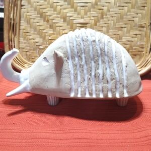 Bennington Pottery David Gil 60's elephant/armadillo piggy bank